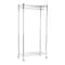 Mind Reader Heavy Duty Rolling Garment Rack with Adjustable Bar, Chrome